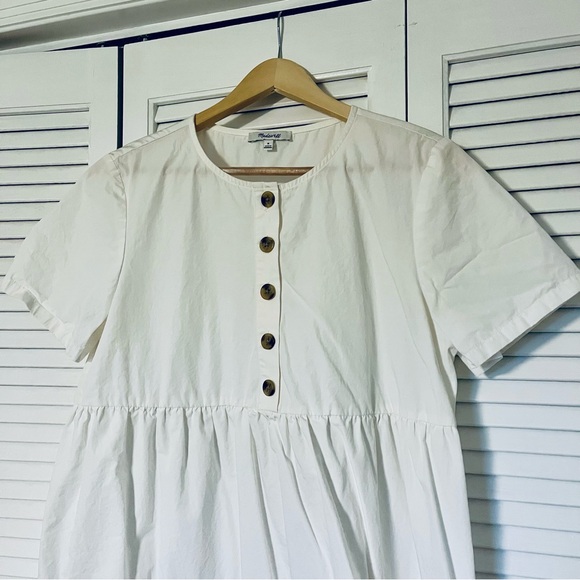 Madewell White Tiered Babydoll Dress - Picture 5 of 10